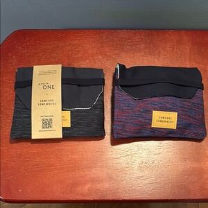 2 Delta One First Class Travel Kits with reusable bag, eye mask, ear plugs, etc